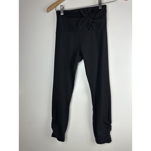 🦄 Rare Lululemon Align High Rise Crop 23" Twist Waist Legging Pant Black Size 4 - Picture 15 of 15